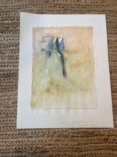 Abstract Mixed Media Collage on Paper by Edith Isaac-Rose