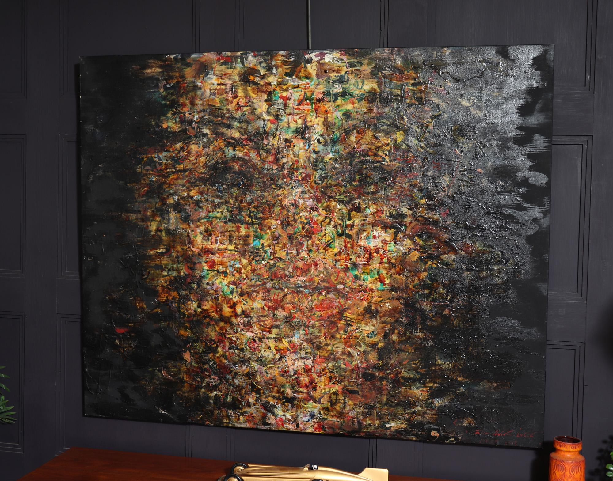 TECNICA MISTA ASTRATTA SU TELA 
Quadro astratto a tecnica mista di grandi dimensioni raffigurante un volto in acrilico e altri mezzi, su tela tesa, firmato in basso a destra e datato 2015.

Età: 2015

Stile: Contemporaneo / Astratto

Origine :