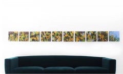 Abstract Mixed-Media Painting Interpreted as Diaphanous