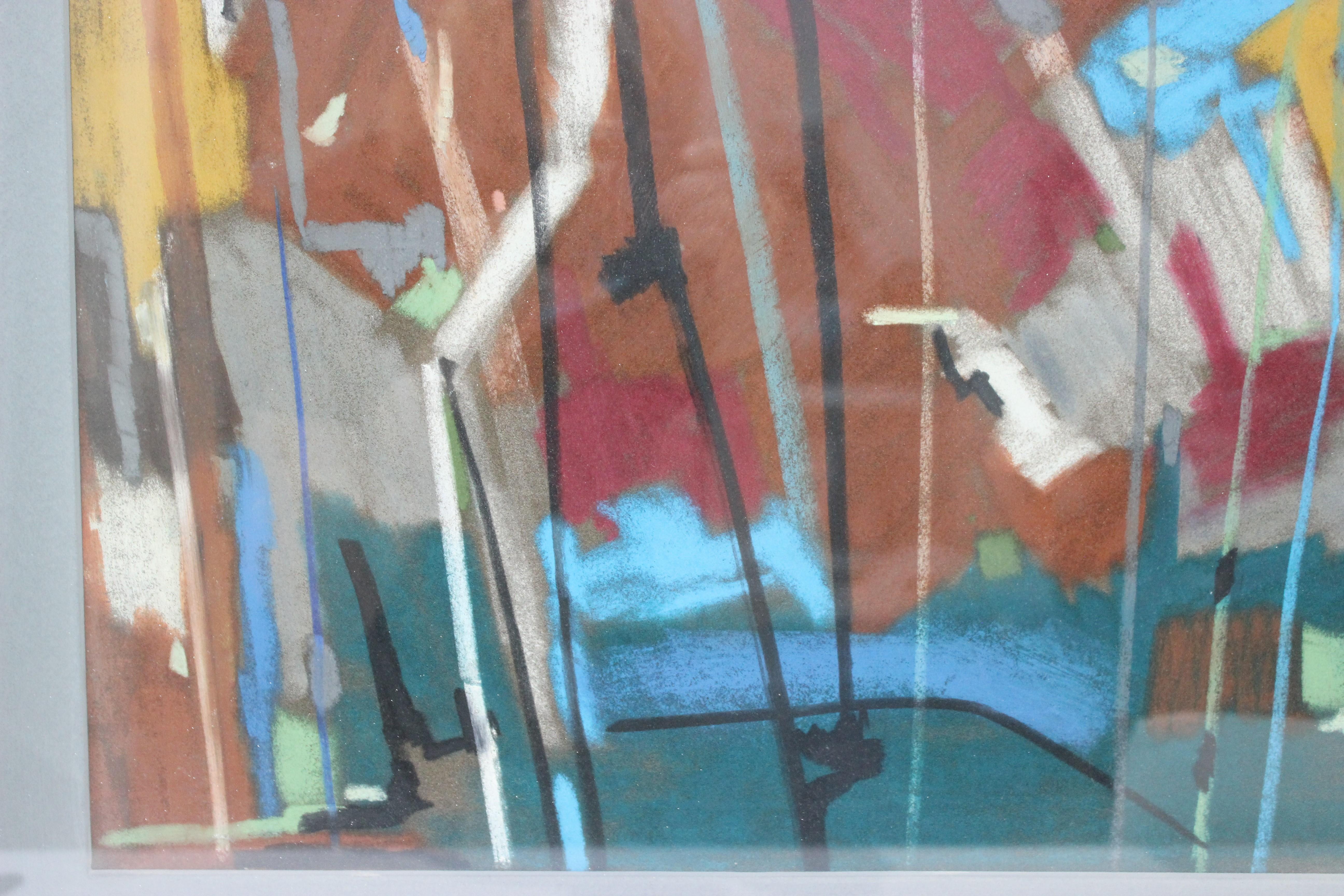 Dipinto a mano Pittura astratta a tecnica mista in vendita