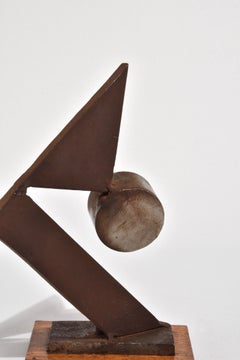 Abstract Mixed Metals Sculpture