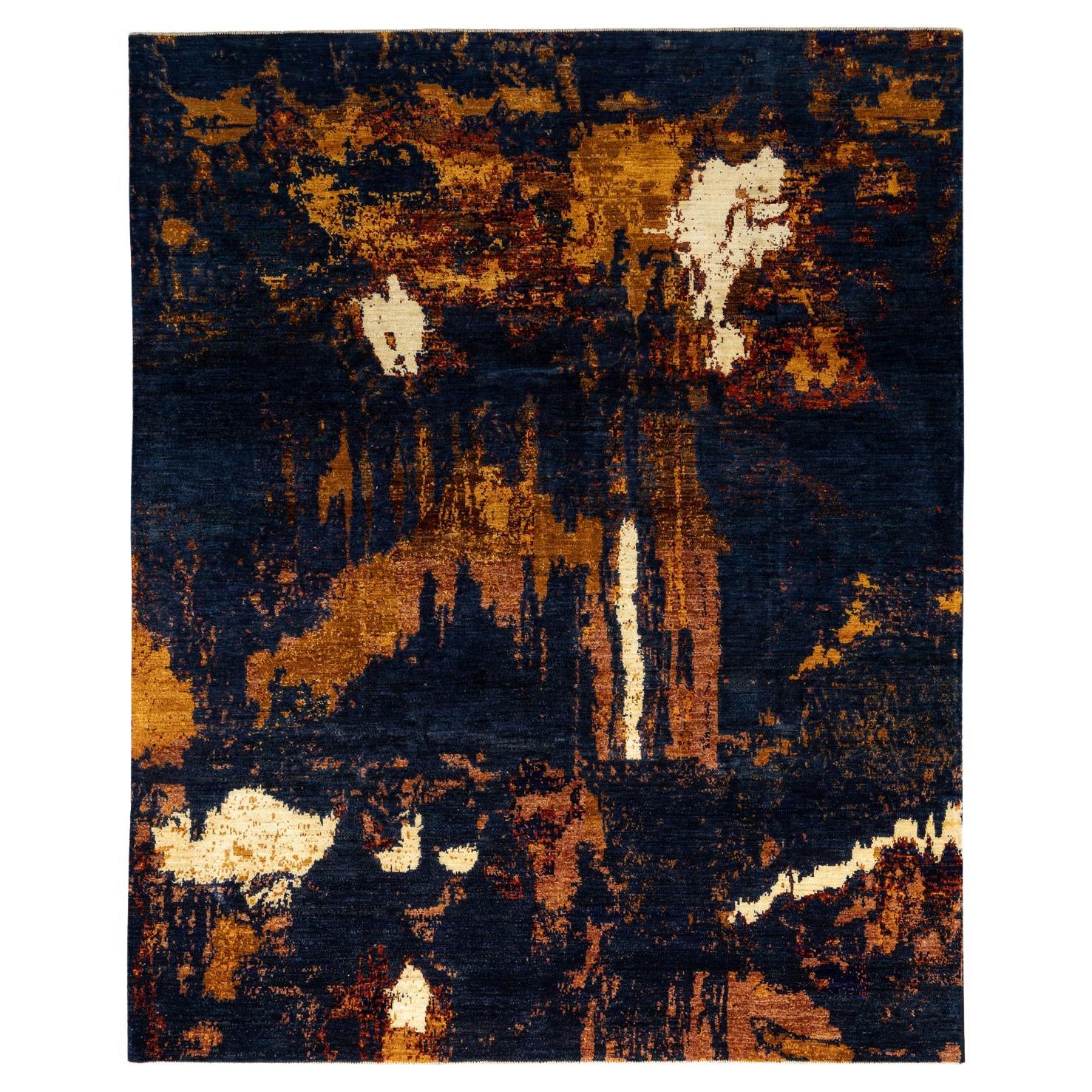 Abstract Modern Design Carpet Wool, For Sale