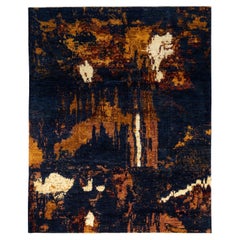 Tapis de conception moderne abstraite en laine