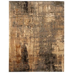 Abstract Modern “Digital Age” Wool Rug by Doris Leslie Blau