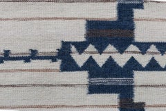 Abstract Modern Geometric Cream Runner "luminous Labyrinth" by Doris Leslie Blau