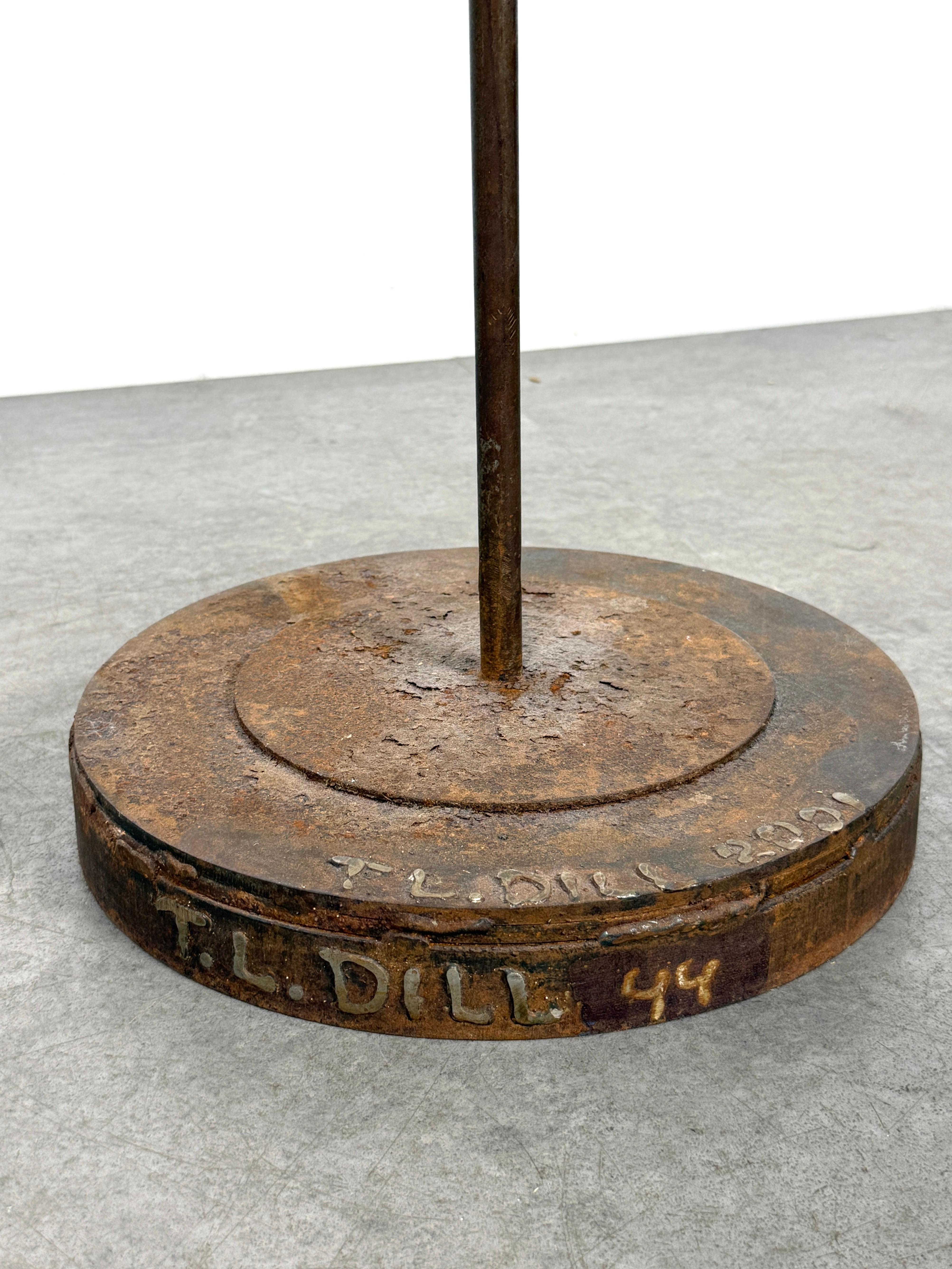 Abstract Modern Kinetic Stabile Steel Floor Sculpture by Terry Lee Dill 2001 For Sale 7