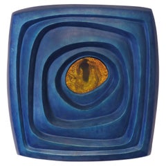 Abstract Modern Modernist Aluminum Holography Wall Sculpture, Interior Spaces 1