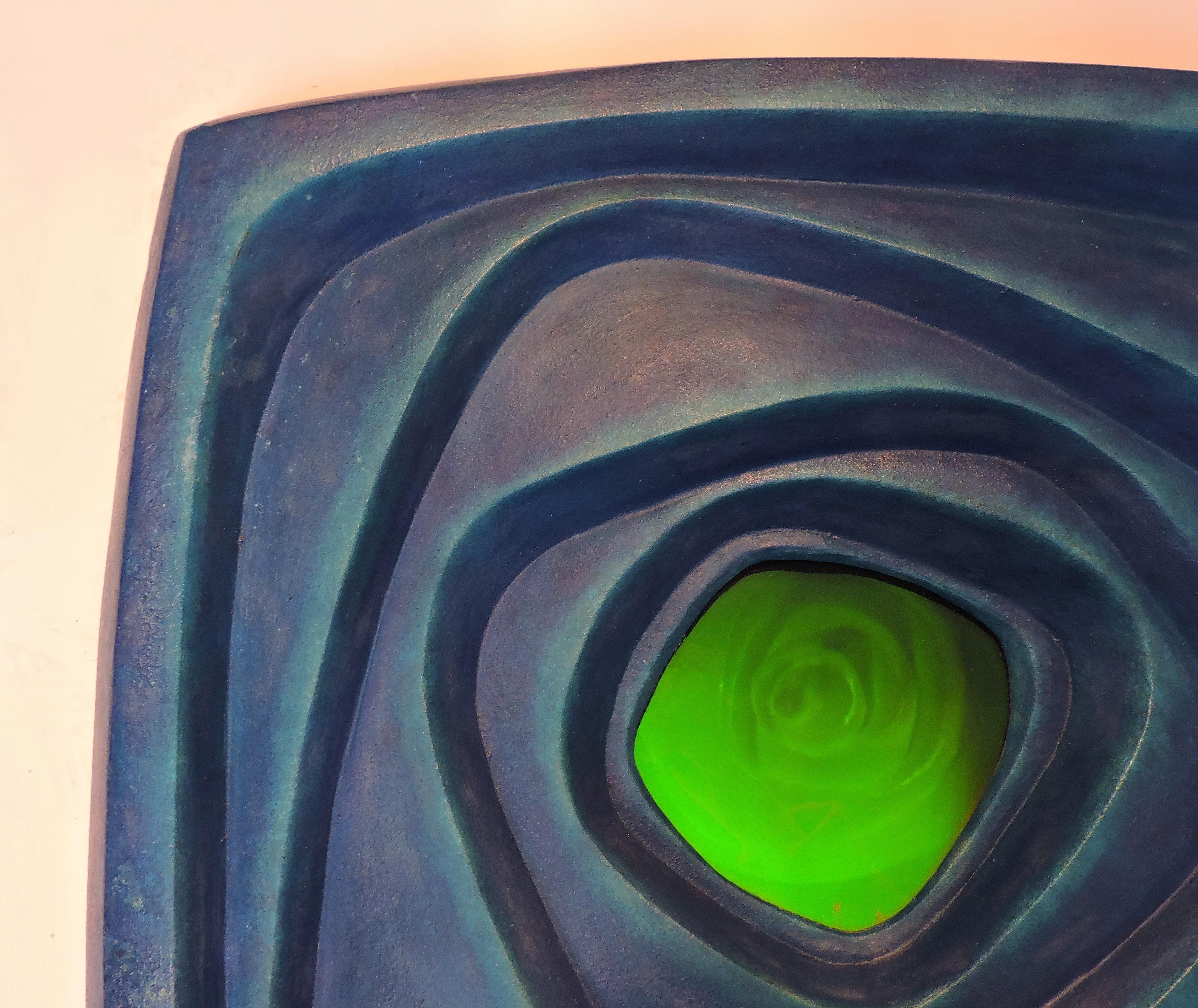 Industrial Abstract Modern Modernist Aluminum Holography Wall Sculpture, Interior Spaces 2 For Sale