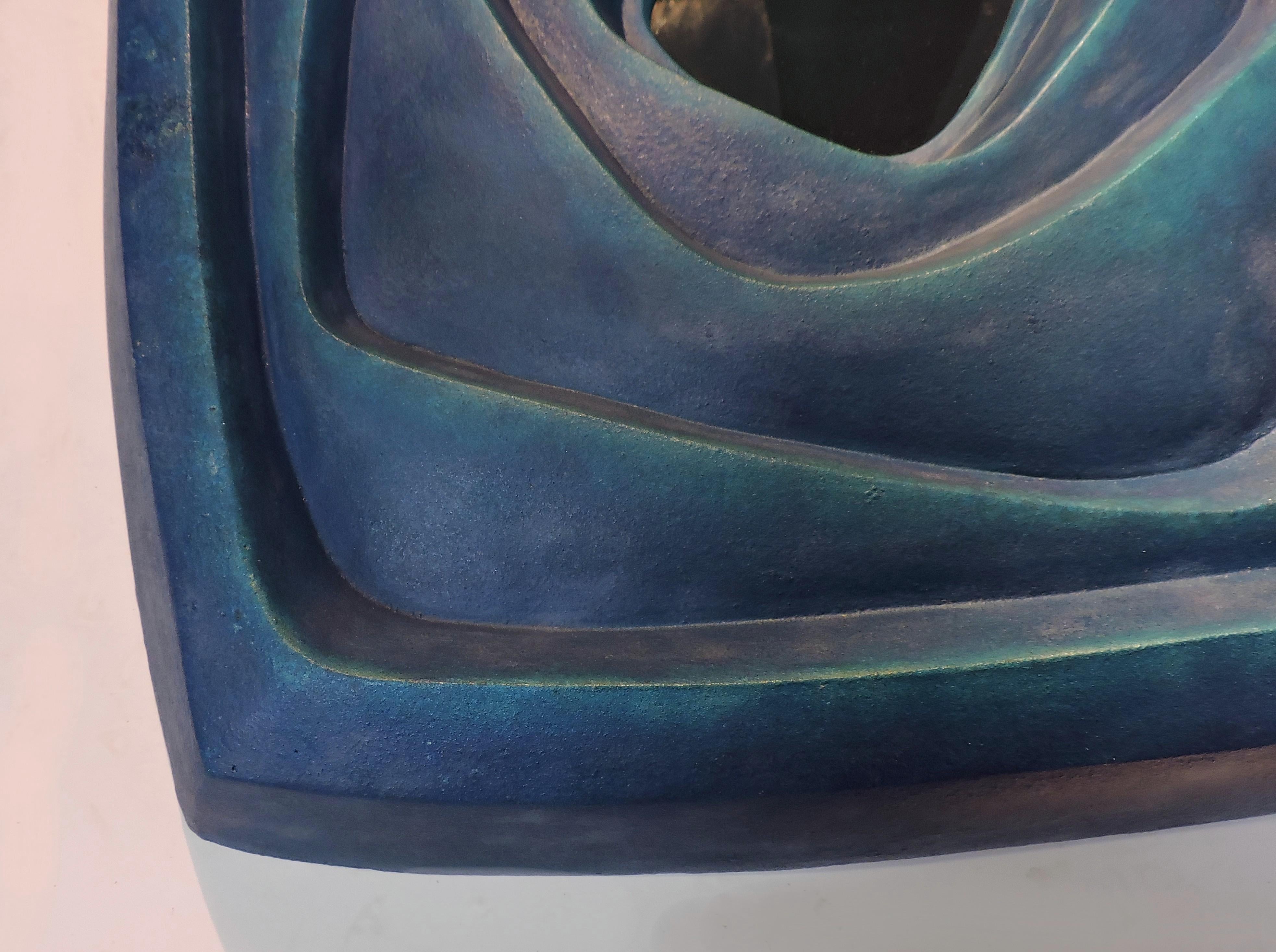 Contemporary Abstract Modern Modernist Aluminum Holography Wall Sculpture, Interior Spaces 2 For Sale