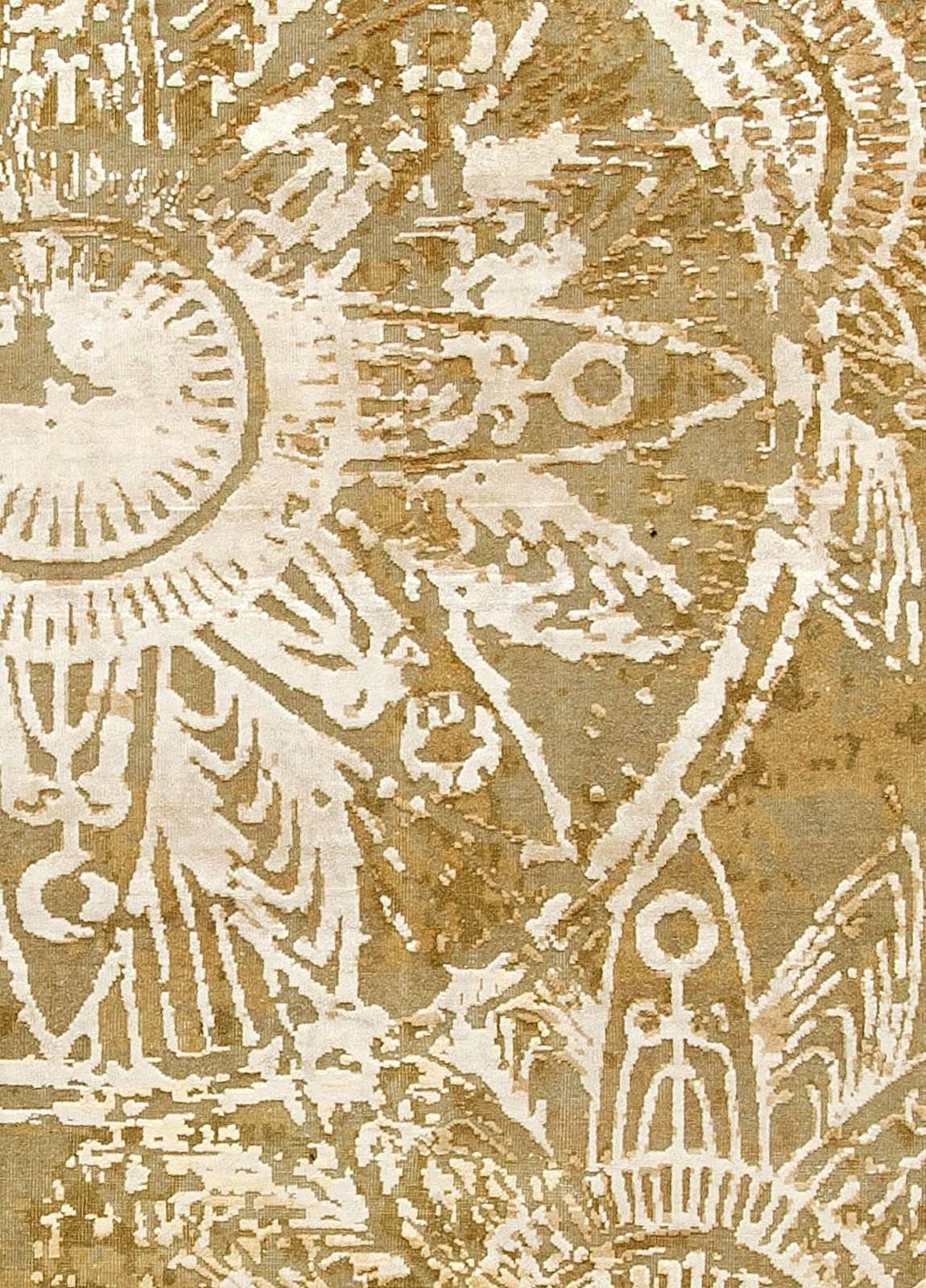 Alfombra Abstracta Moderna en Seda y Lana Banana por Doris Leslie Blau
Tamaño: 365 × 553 cm (12'0
