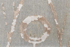 Abstract Modern Rug in Banana Silk & Wool by Doris Leslie Blau