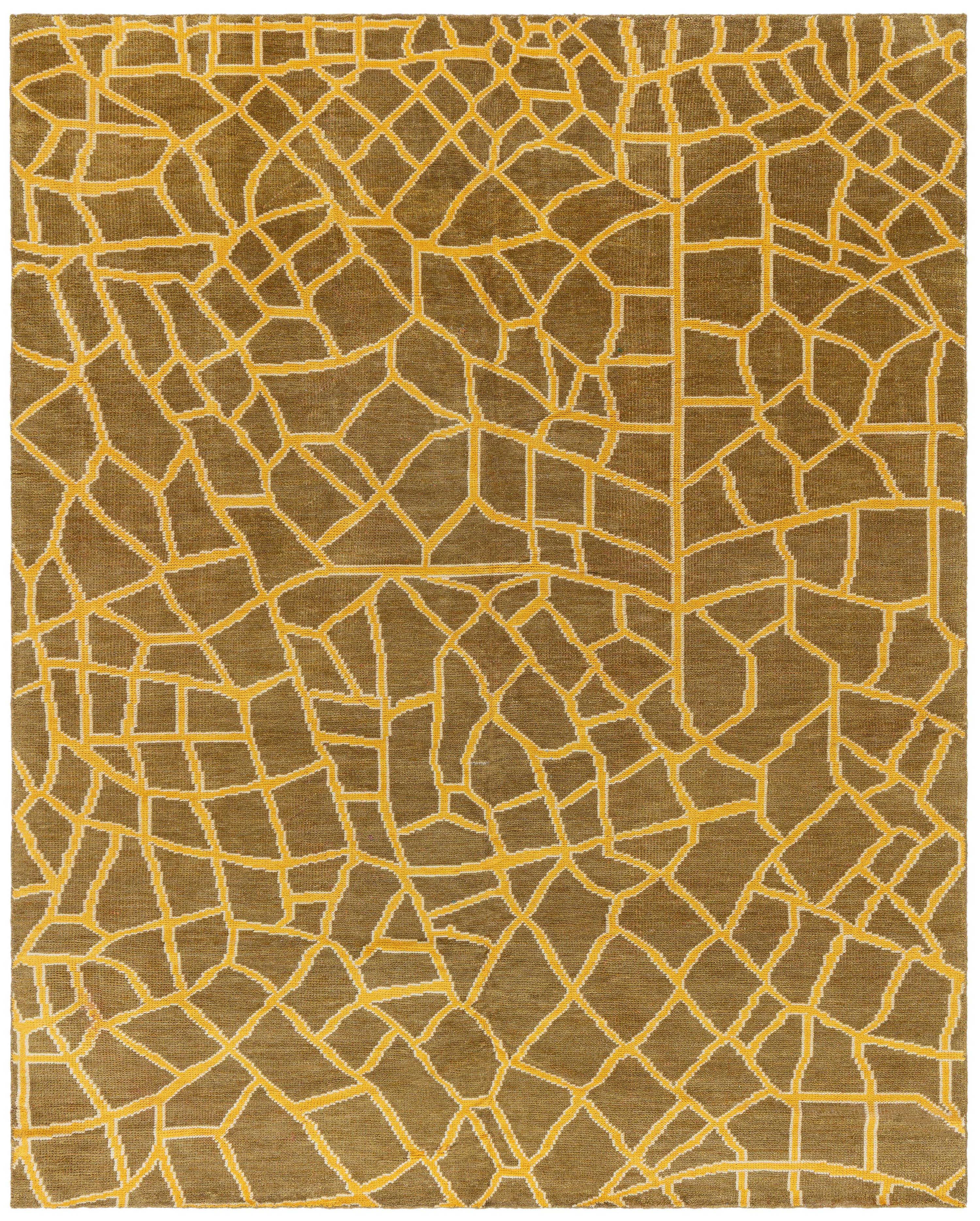 Abstract Modern “Skin” Rug – A Primal Pattern Reimagined, by Doris Leslie Blau For Sale