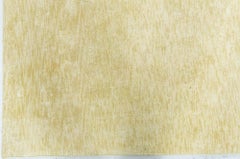Abstract Modern Solid Pale Sand Silk Runner "Glint" by Doris Leslie Blau