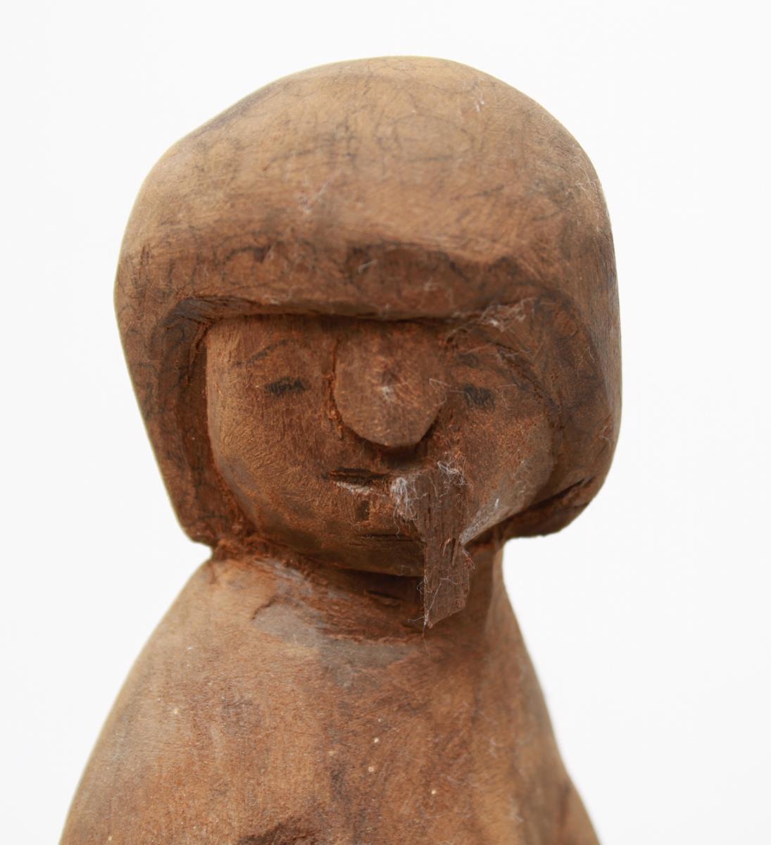 20th Century Abstract Modern Standing Female Nude in Carved Wood