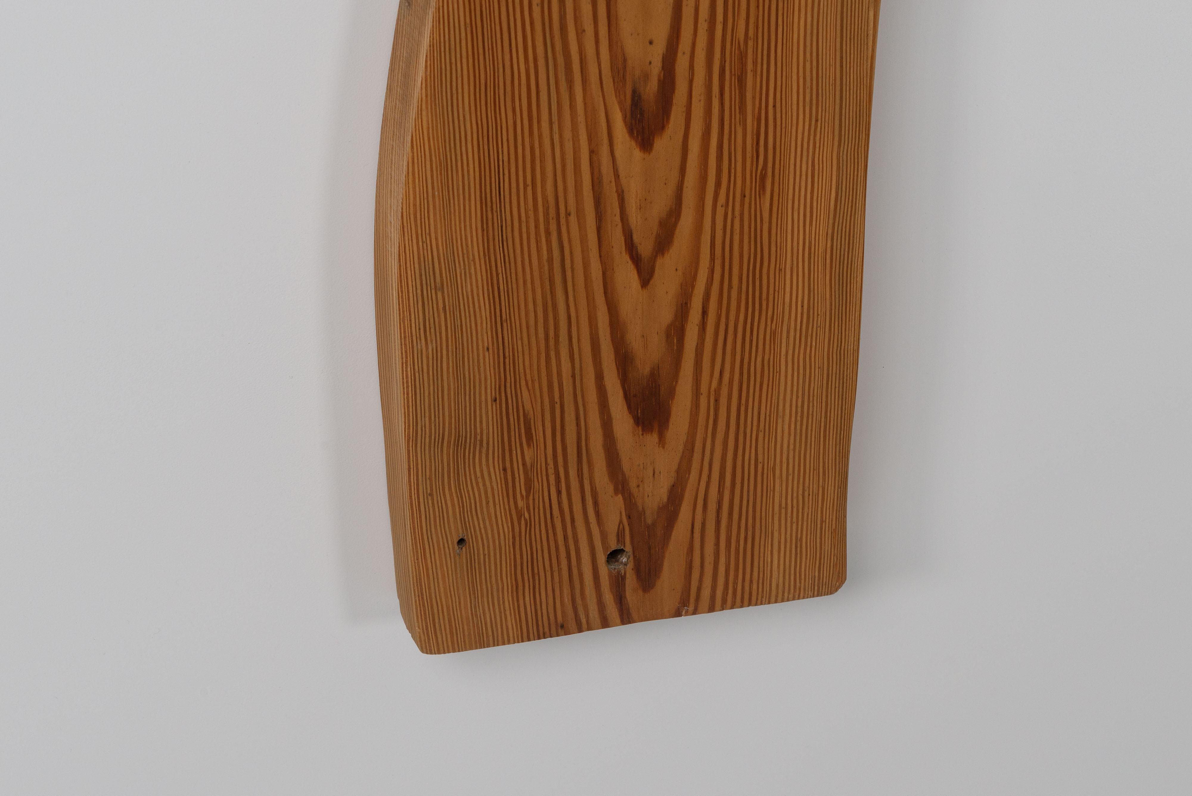 Pine Abstract modern wall sculpture Romoh France 1973 For Sale