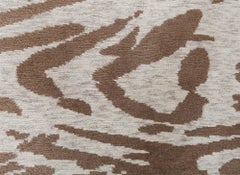 Abstract Modern “Whirl” Hand Knotted Wool Rug by Doris Leslie Blau