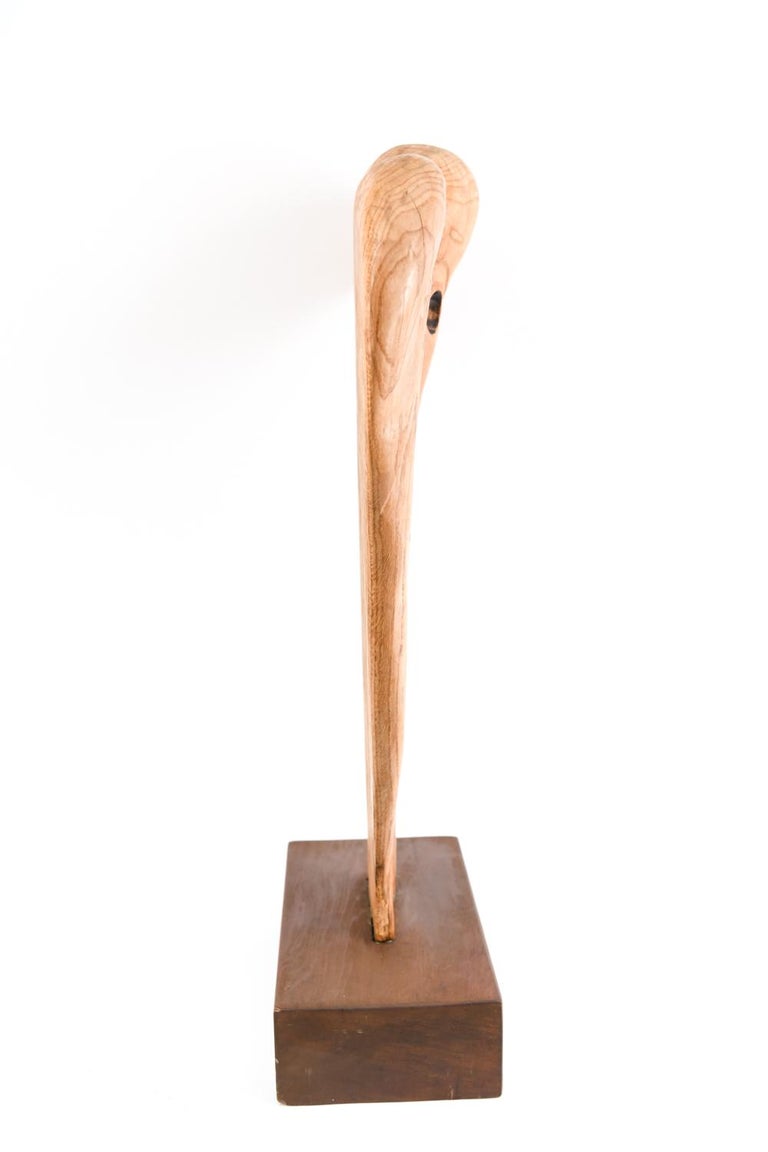 Abstract Modern Wood Sculpture For Sale 8