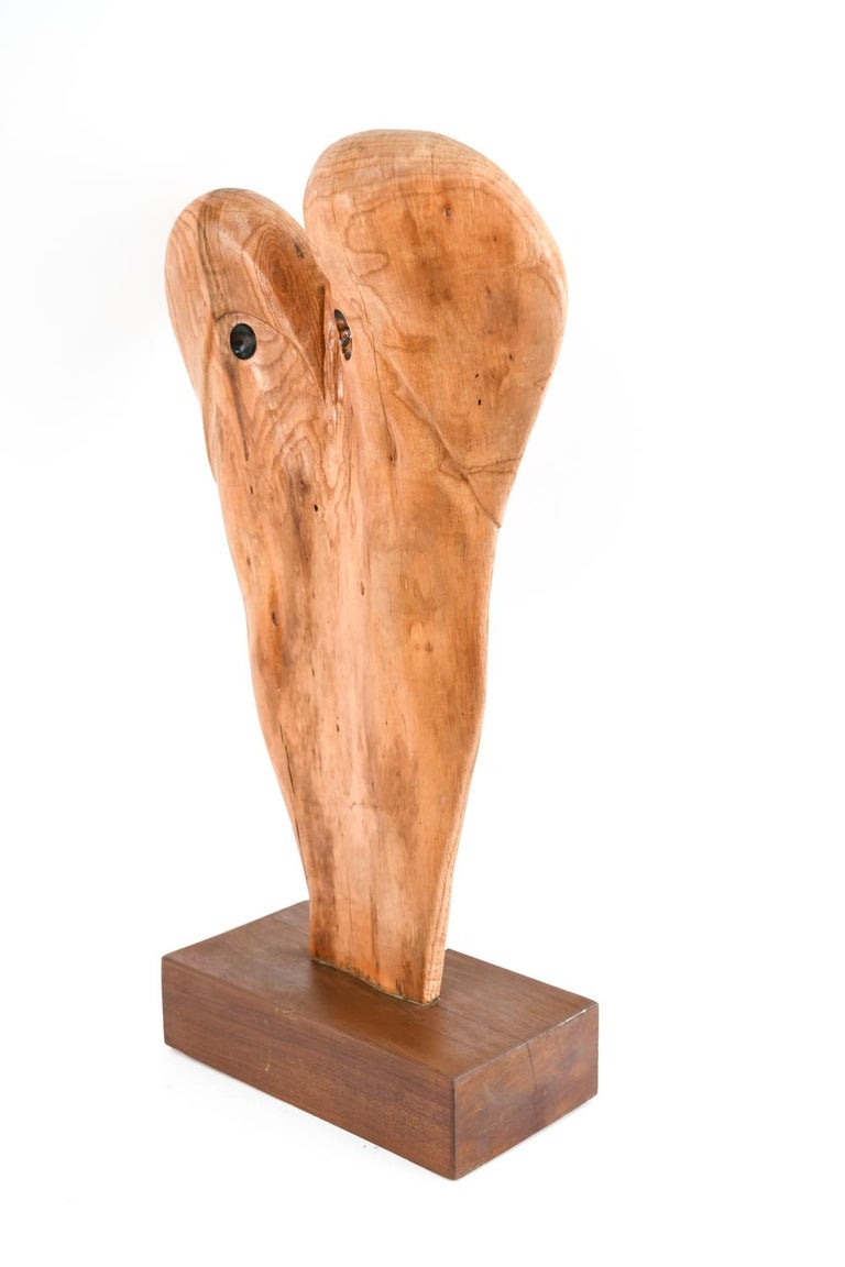 Abstract Modern Wood Sculpture For Sale 3