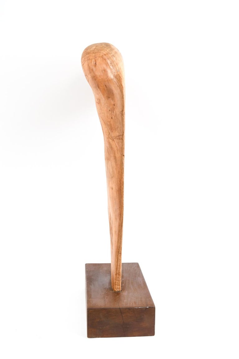Abstract Modern Wood Sculpture For Sale 4