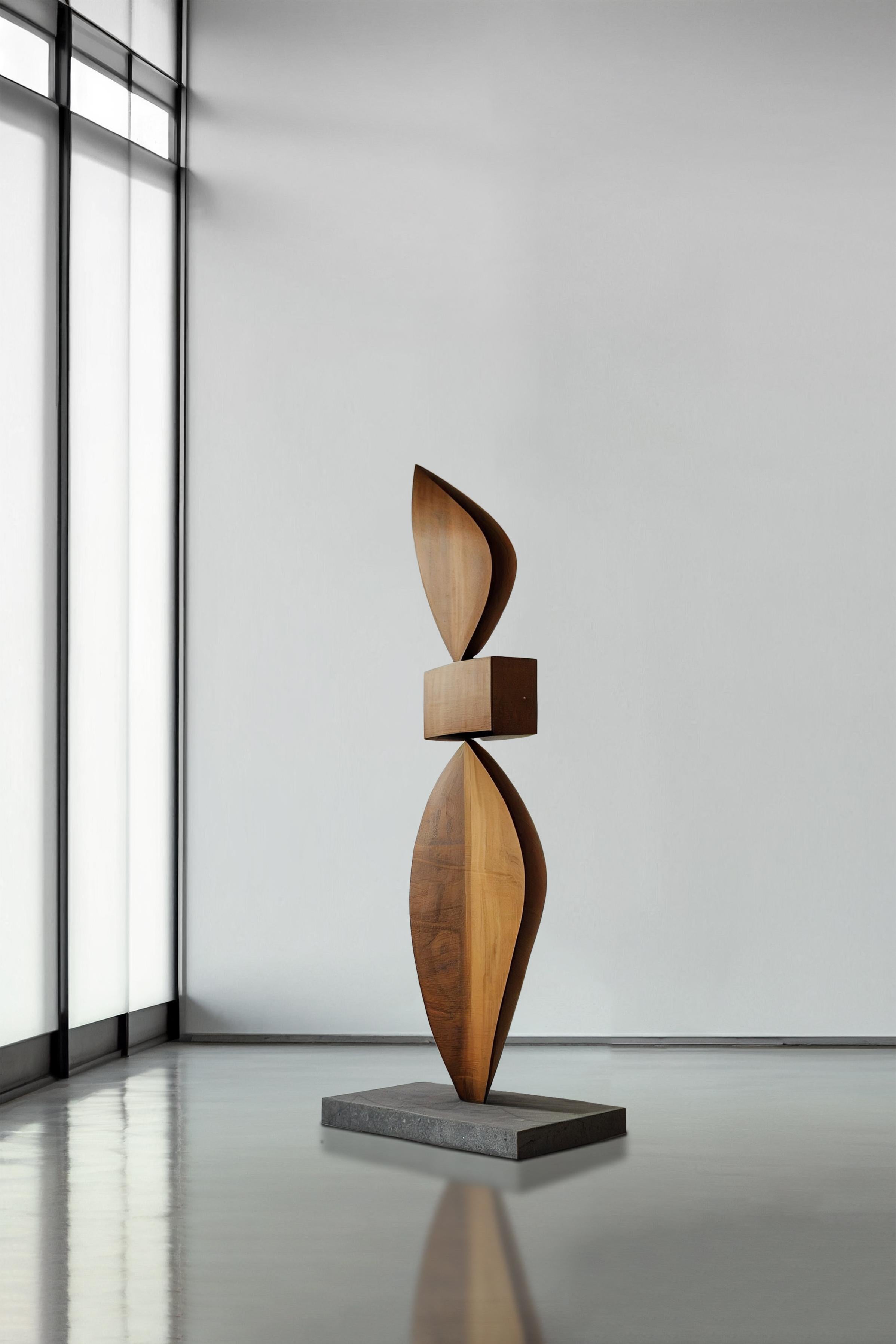 Escultura moderna abstracta de madera, Still Stand No1 de Joel Escalona Mexicano en venta