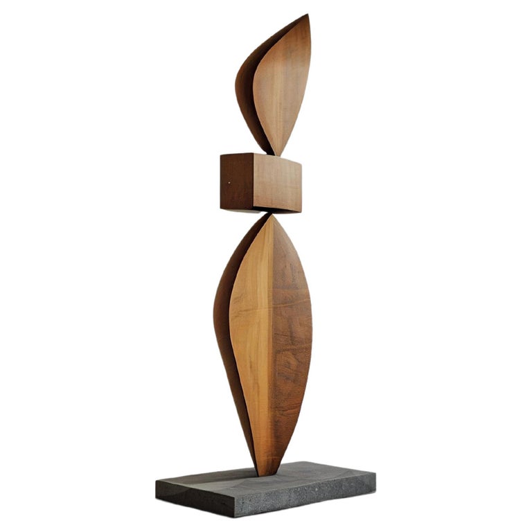 Abstract Modern Wood Sculpture, Still Stand No1 by Joel Escalona For