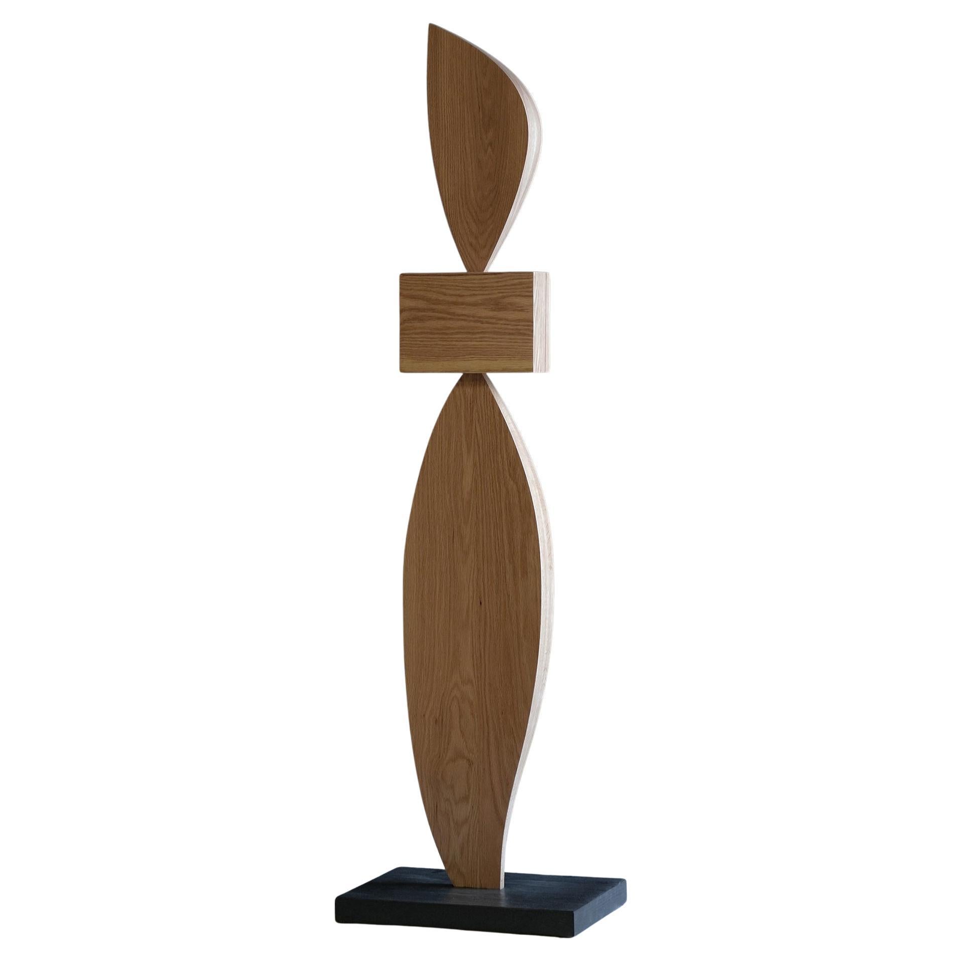 Abstract Modern Wood Sculpture, Still Stand No1 by Joel Escalona