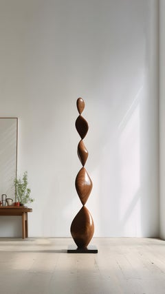 Still Stand No10: Sculptural Wood Elegance, Tall Totem by NONO by Escalona