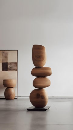 Standing Serenity Wood Totem Still Stand No11 by NONO, A Joel Escalona Design