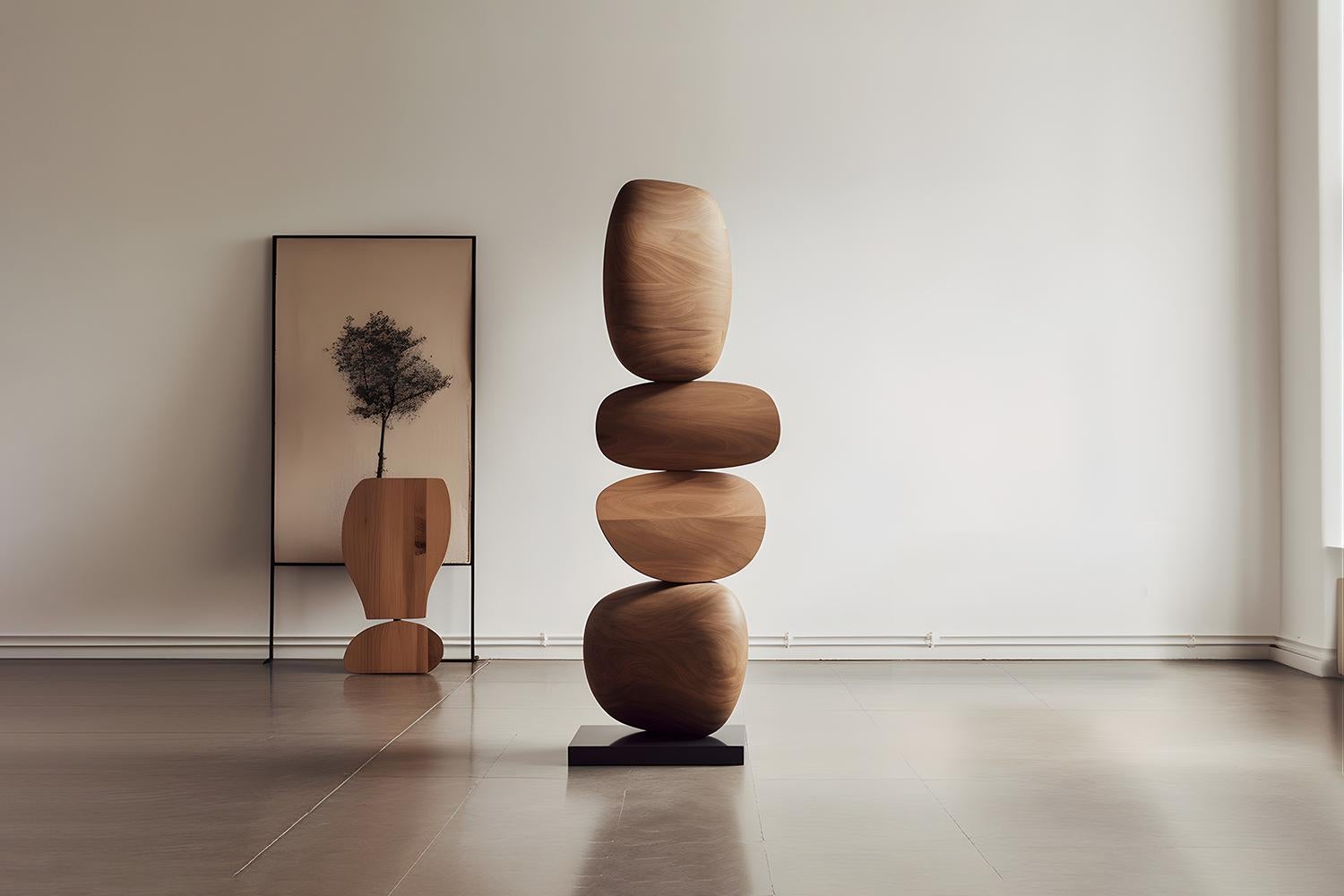 Legno massiccio Totem in legno Standing Serenity Still Stand No11 di NONO, A Joel Escalona Design in vendita