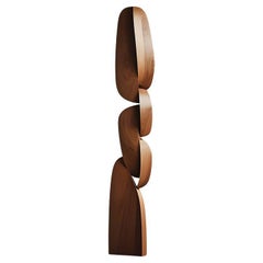Tranquil Oak Standing Sculpture Still Stand No12: Artistry by Joel Escalona