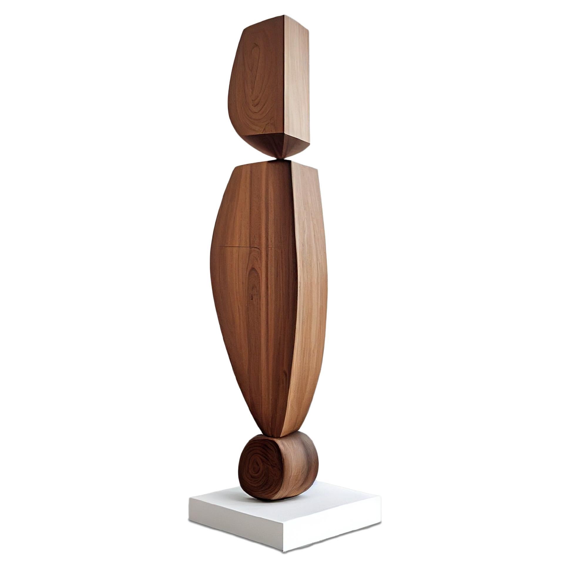 Sculpture abstraite moderne en bois, Still Stand No2 par Joel Escalona