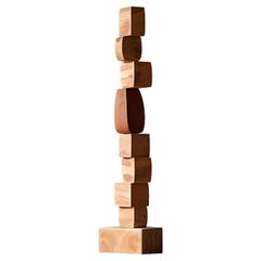 Abstract Modern Wood Sculpture, Still Stand No44 by Joel Escalona 