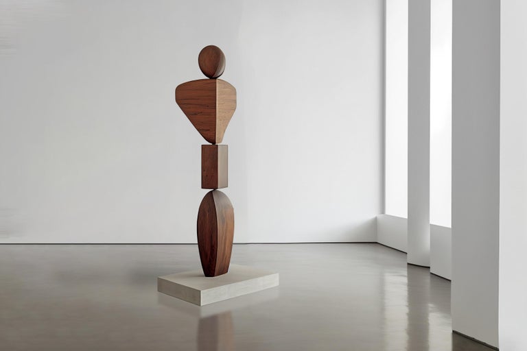 Abstract Modern Wood Sculpture, Still Stand No7 by Joel Escalona For ...
