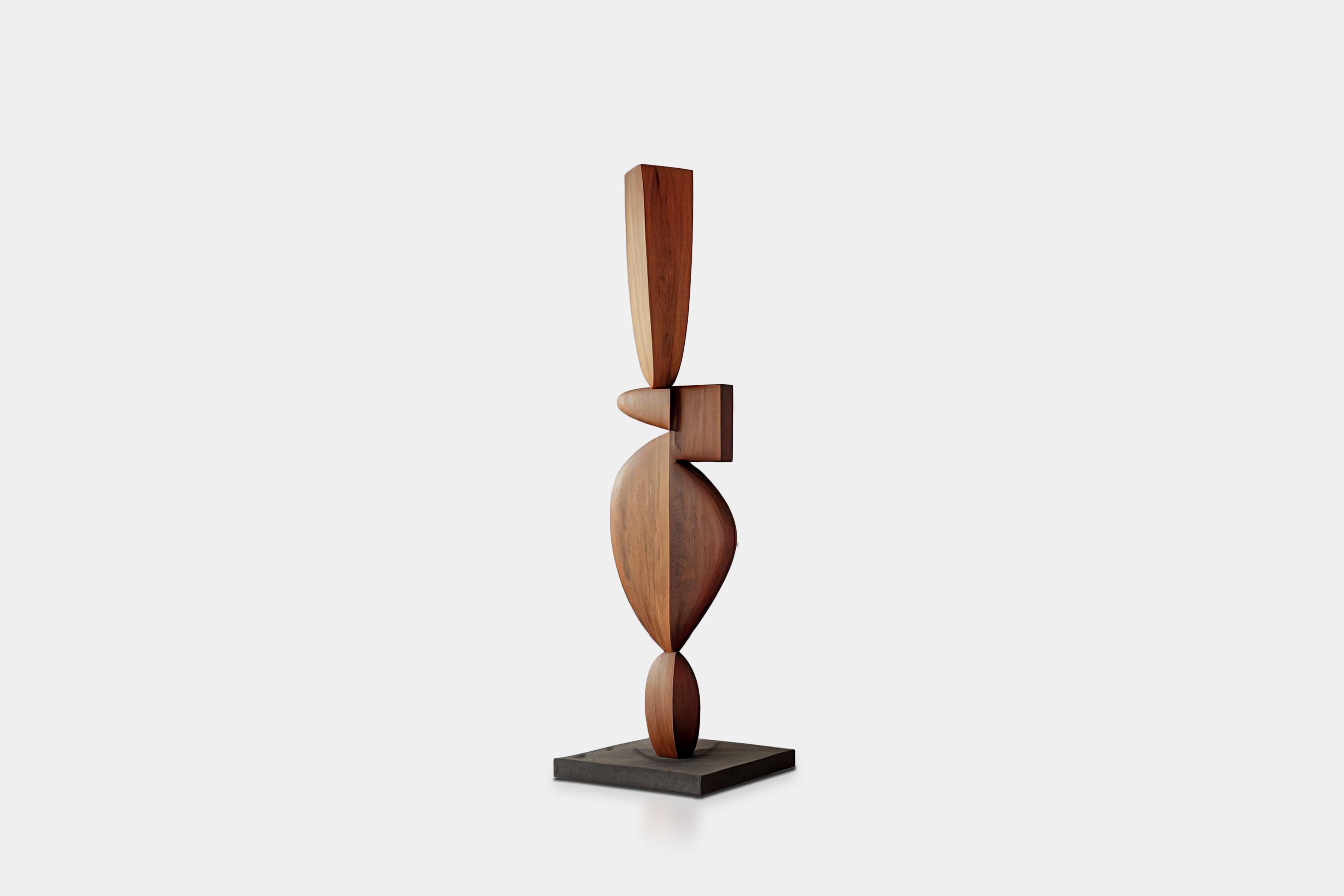 modern abstract wood sculpture