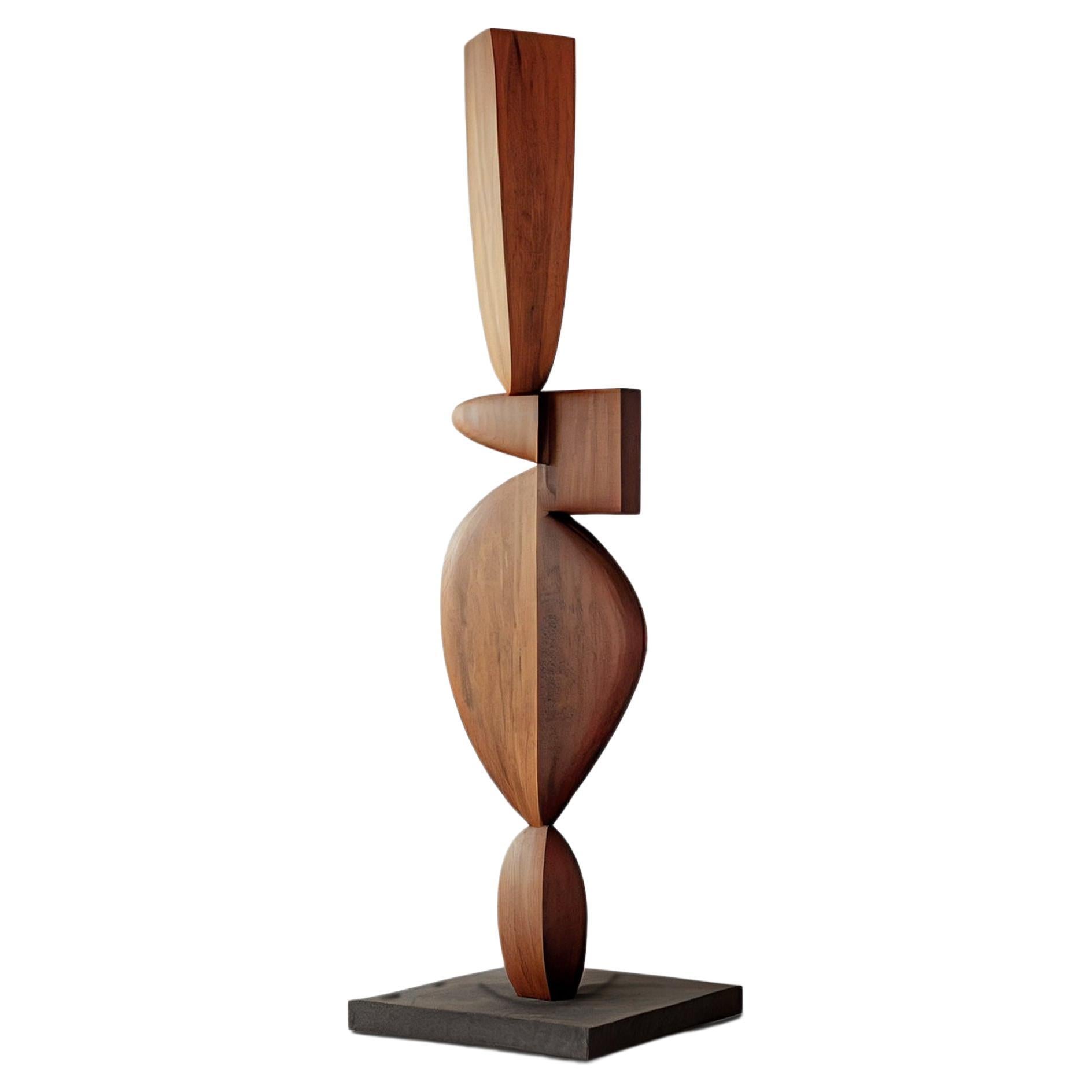 Abstrakte moderne Holzskulptur, Still Stand No8 von Joel Escalona im Angebot
