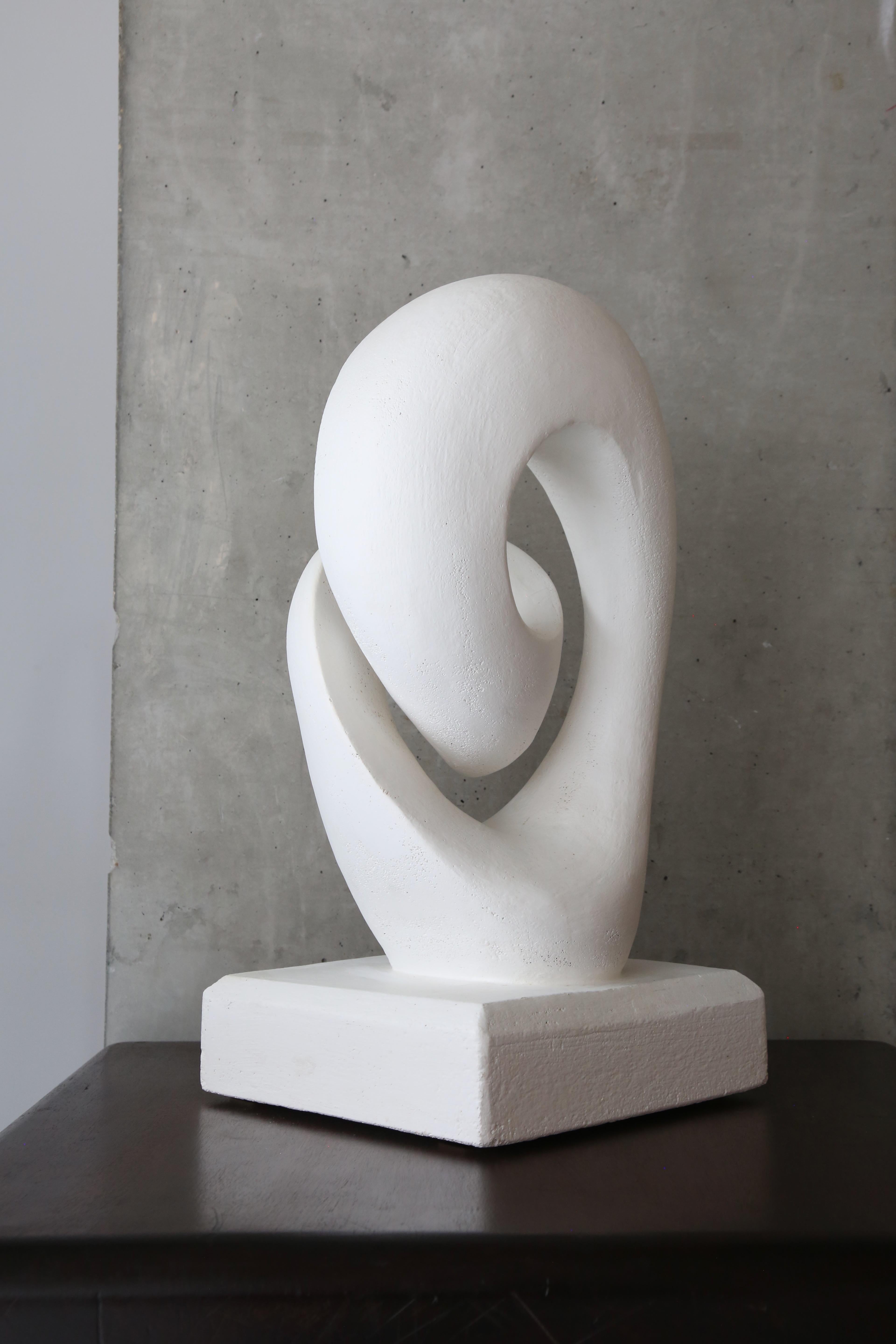 Abstract Modernist Biomorphic Plaster Sculpture. For Sale 3