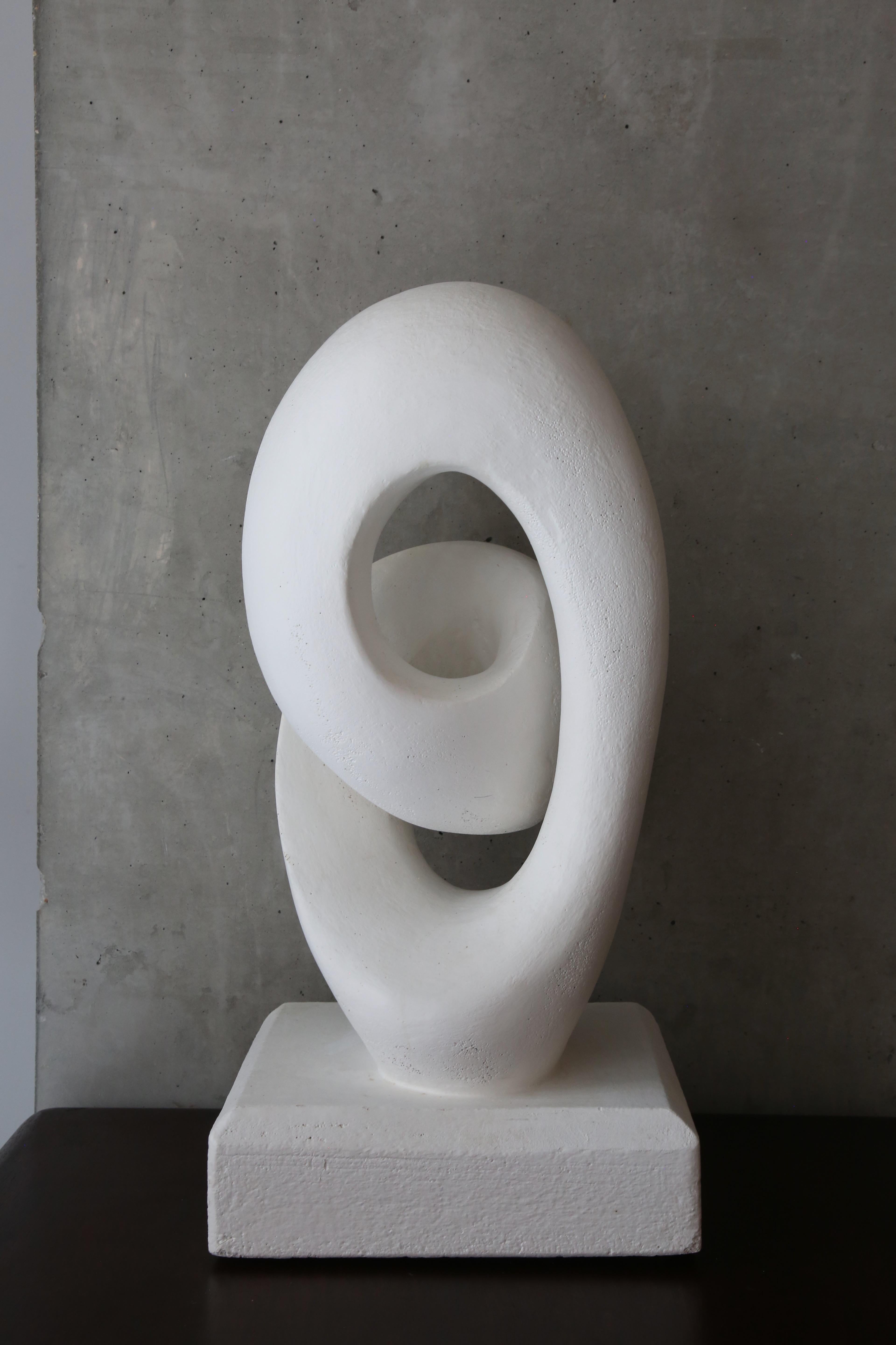 Abstract Modernist Biomorphic Plaster Sculpture. For Sale 7