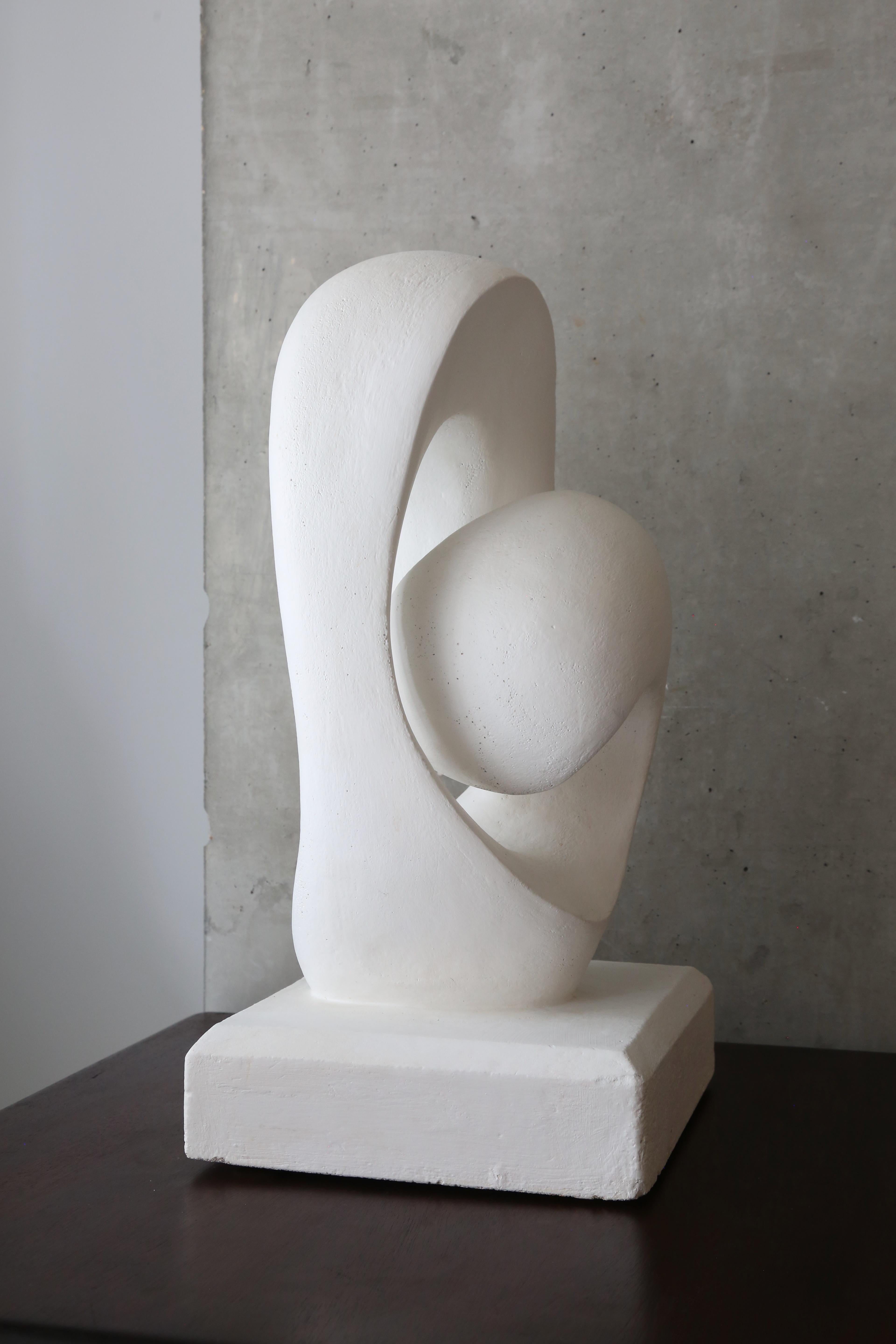 Abstract Modernist Biomorphic Plaster Sculpture. For Sale 1