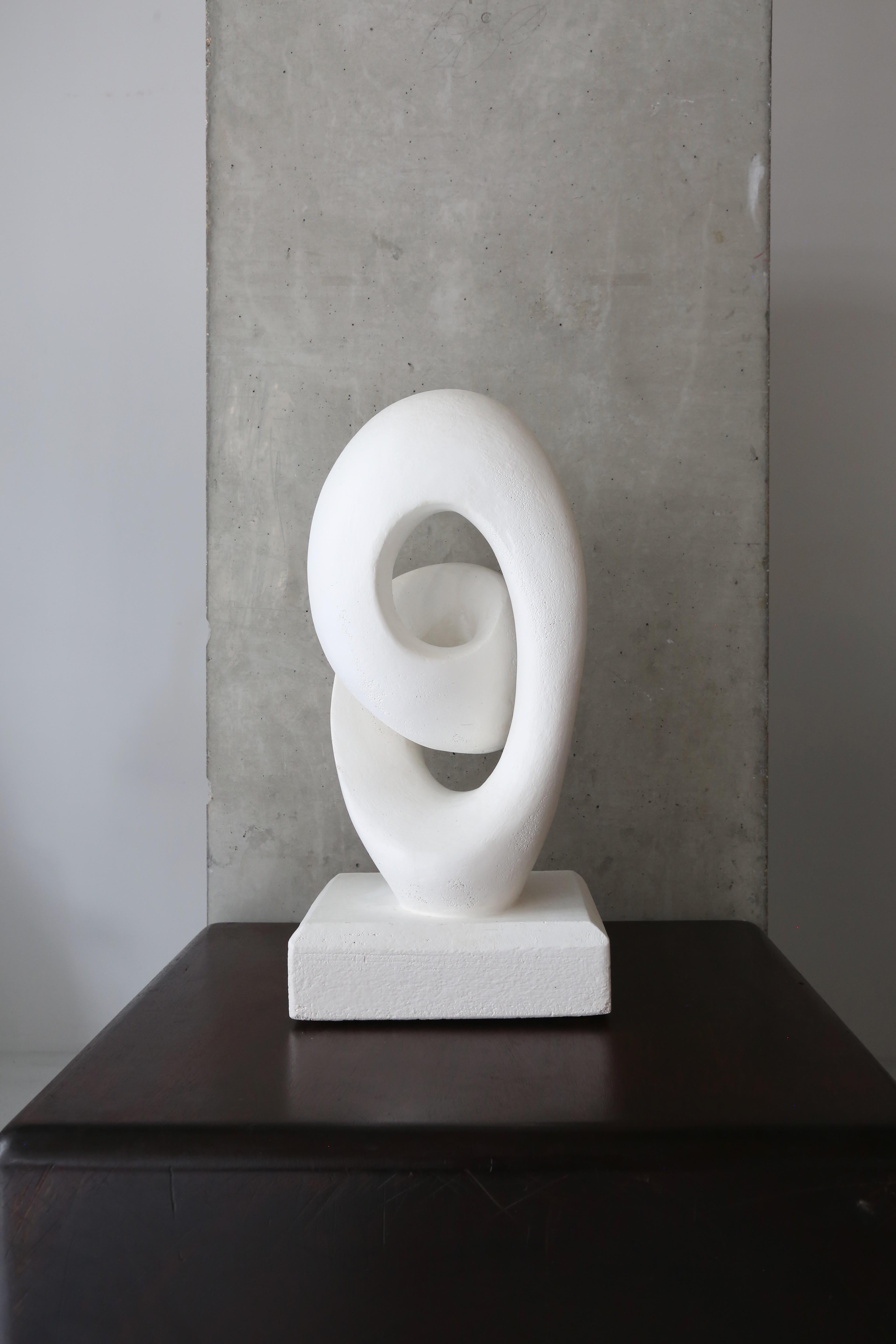 Abstract Modernist Biomorphic Plaster Sculpture. For Sale 2
