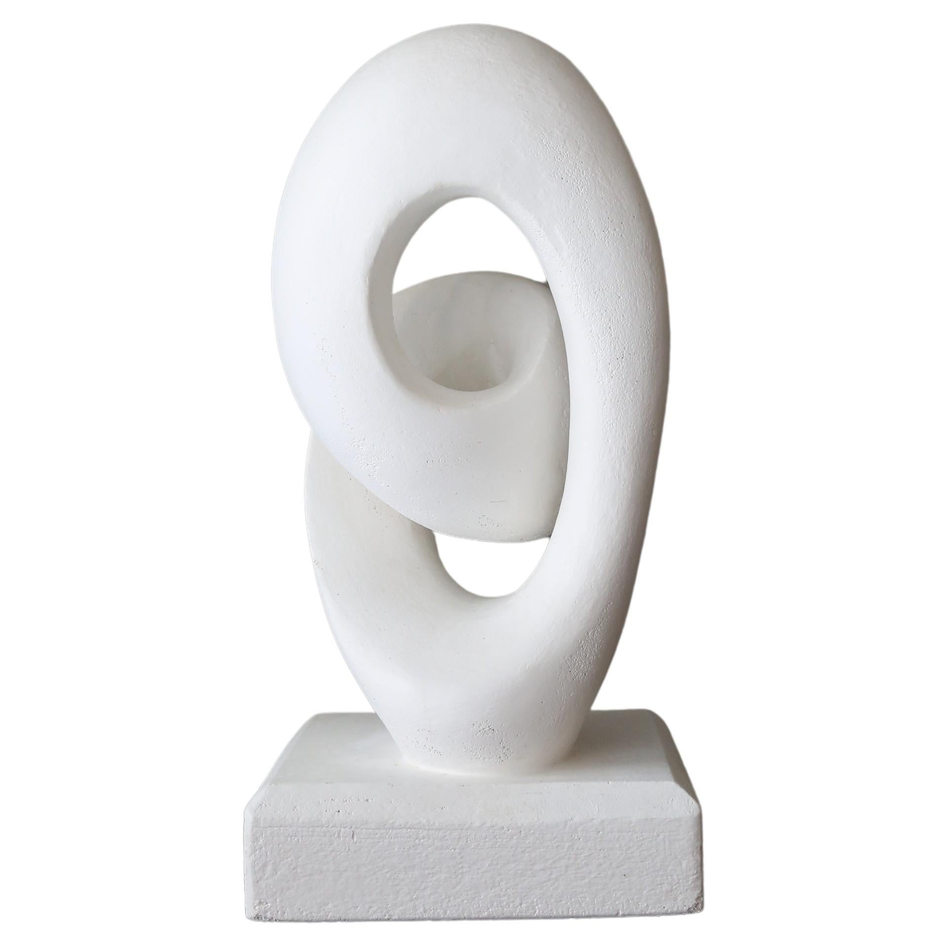 Abstract Modernist Biomorphic Plaster Sculpture. For Sale