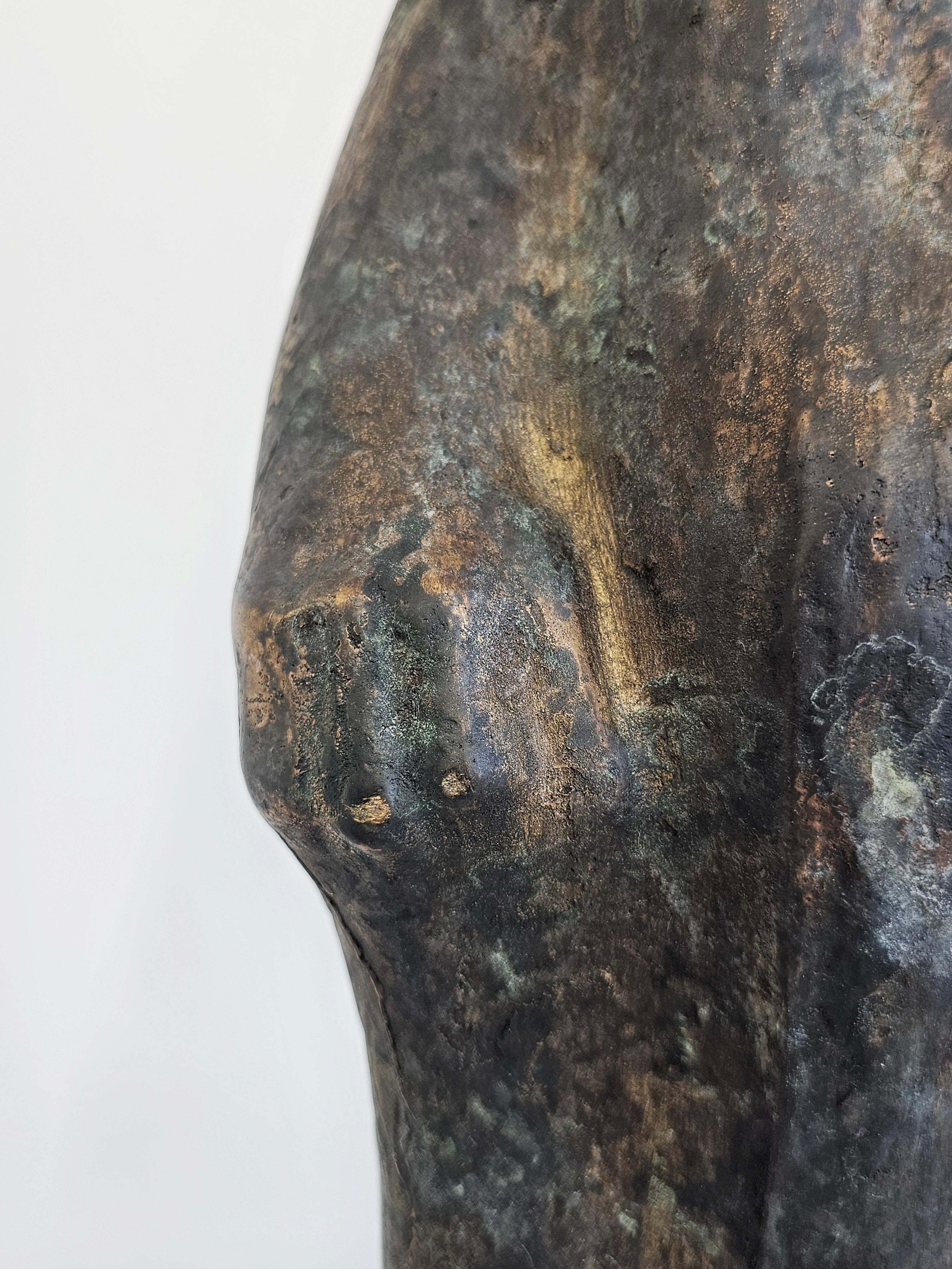 Abstract Modernist Bronze Sculpture by Ivan Kozaric, Yugoslavia 1960s For Sale 7