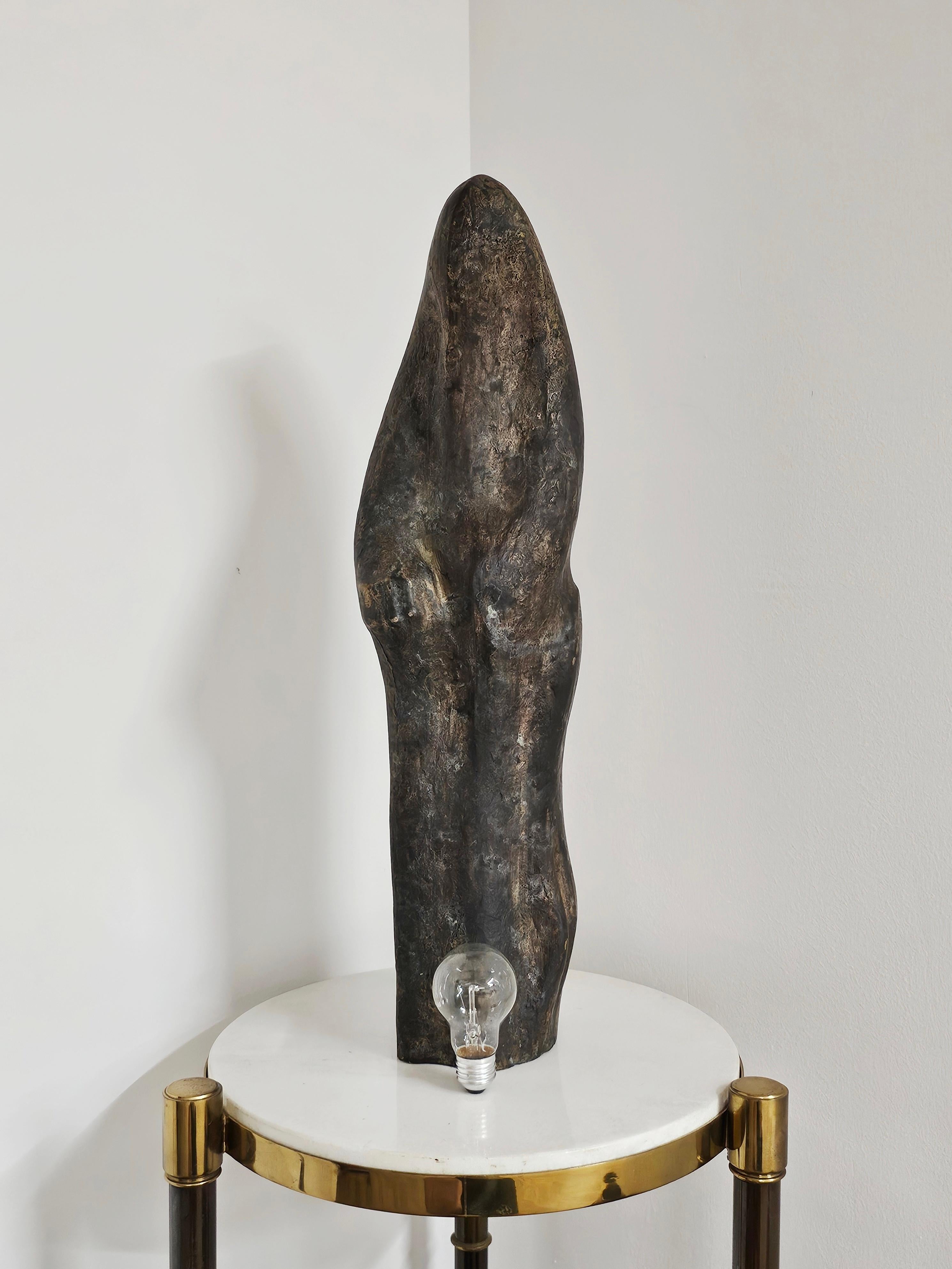 Abstract, modernist sculpture done in bronze by pne of the leading Yugolsav artists, Ivan Kožarić. The work is signed on the back of the sculpture.

Modernist sculptor Ivan Kožarić, a leading figure of contemporary Yugoslav, and later, Croatian art