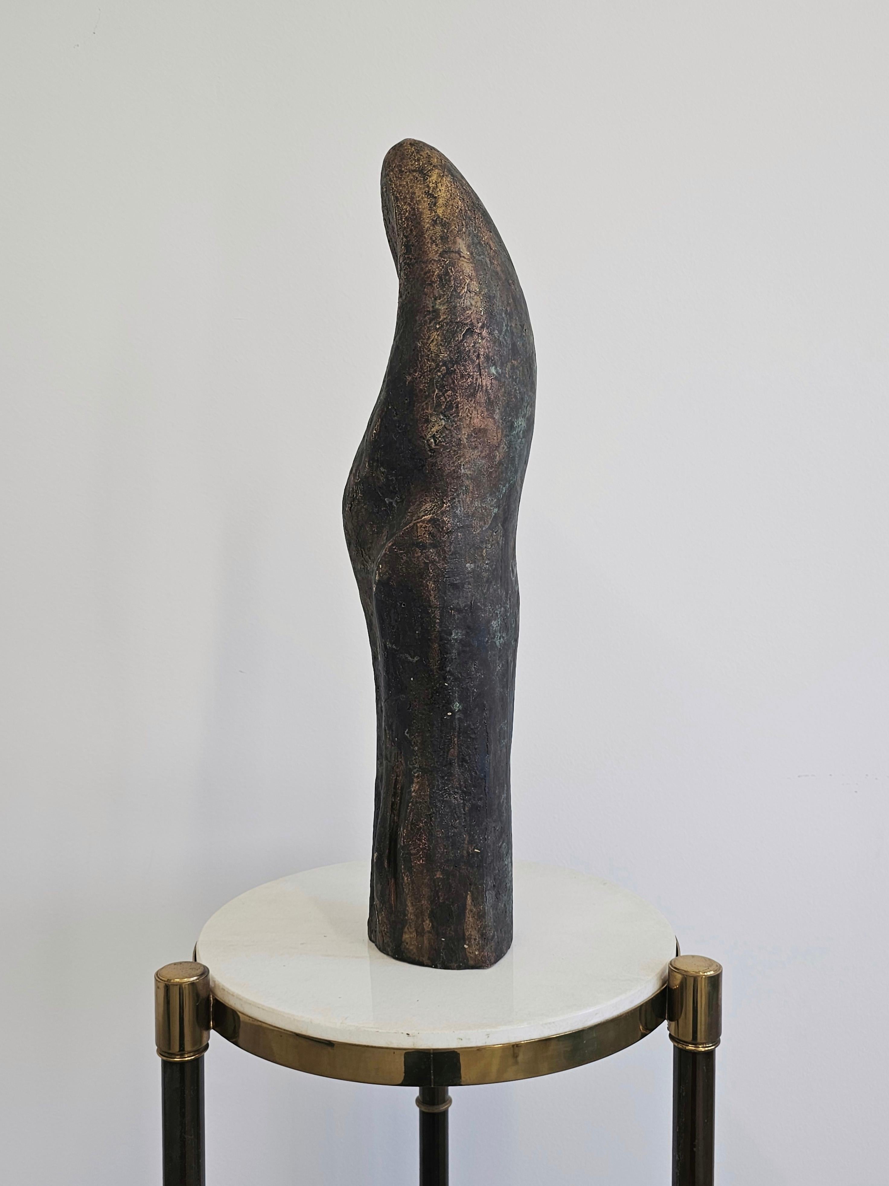 Abstract Modernist Bronze Sculpture by Ivan Kozaric, Yugoslavia 1960s For Sale 3