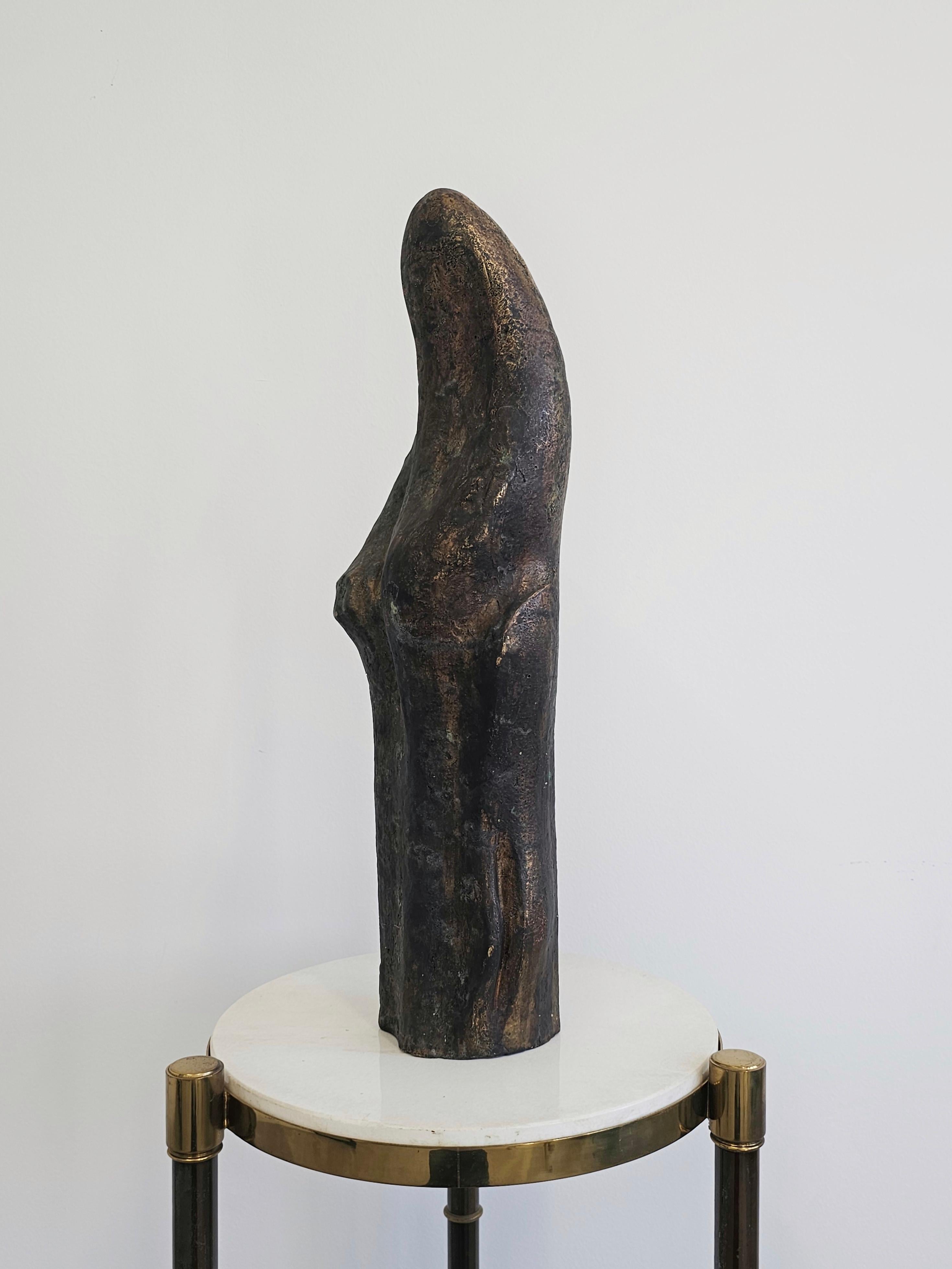 Abstract Modernist Bronze Sculpture by Ivan Kozaric, Yugoslavia 1960s For Sale 4