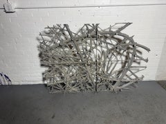 Abstract Modernist Cast Aluminum Sculpture / screen by Paul Fullerton