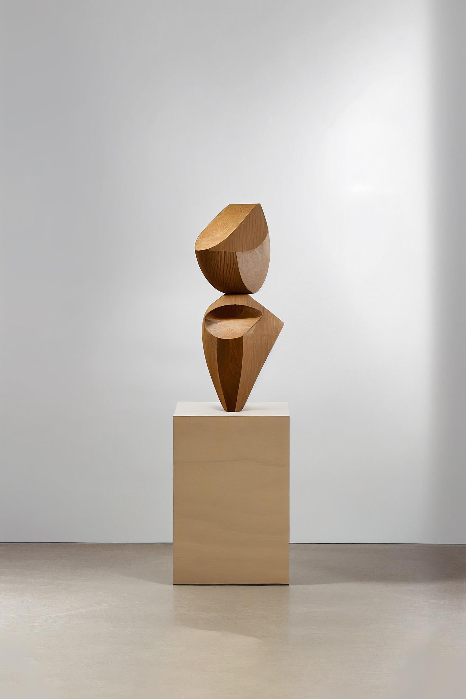 This monolithic sculpture, designed by the talented Artist Joel Escalona, is a towering example of beauty in craftsmanship. Hand and digital machine made; the standing sculpture stands tall as a monument to the skill of the artist. The wood carved