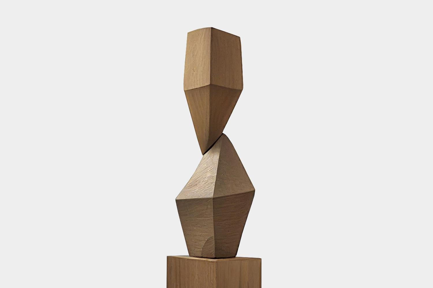 American Craftsman Abstract Modernist Free Form Wooden Sculpture in the Style of Jean Arp For Sale