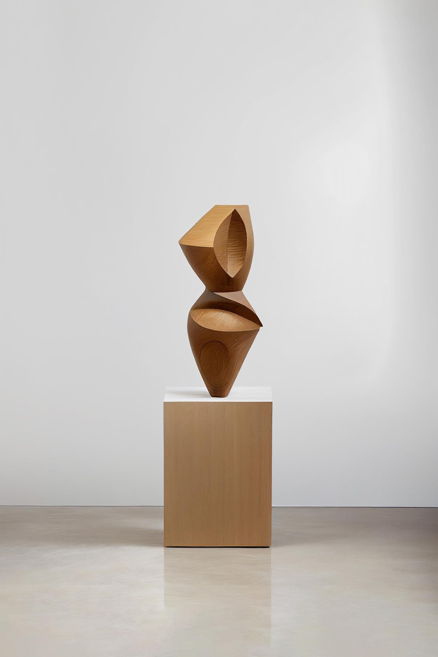 Abstract Modernist Free Form Wooden Sculpture in the Style of Jean Arp In New Condition For Sale In Estado de Mexico CP, Estado de Mexico