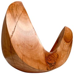 Sculpture moderniste abstraite en bois de forme libre, des années 1970 à la manière de Jean Arp