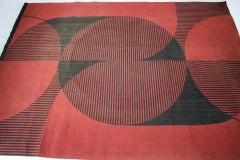 Abstract Modernist Geometric Design Carpet / Rug, 1970s